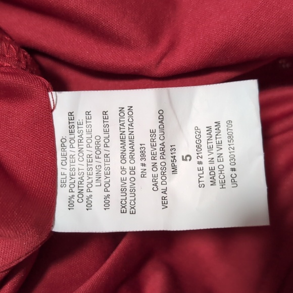 My Michelle Sequin Party Dress Sleeveless Fit and Flare Sheer Overlay Small 5 - Picture 5 of 5